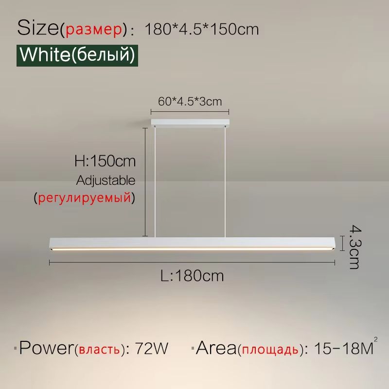 Nordic Modern LED Chandelier  Minimalist Dining Table  Kitchen Pendant Light For Home Or Office 16