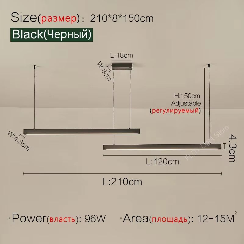 Nordic Modern LED Chandelier  Minimalist Dining Table  Kitchen Pendant Light For Home Or Office 18