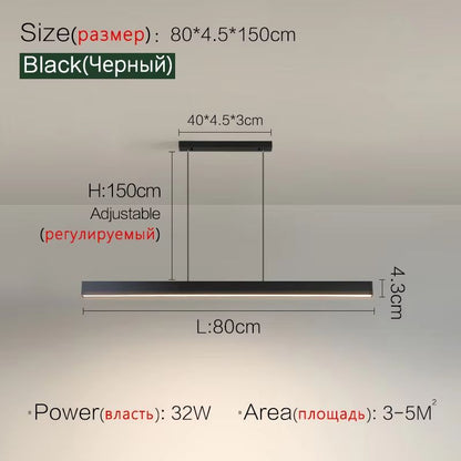 Nordic Modern LED Chandelier  Minimalist Dining Table  Kitchen Pendant Light For Home Or Office 6