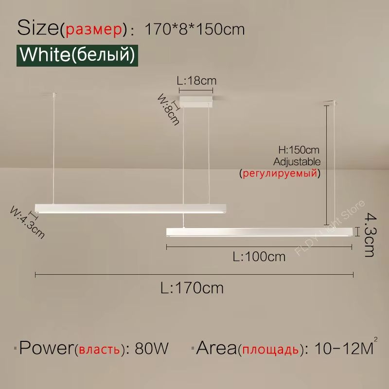 Nordic Modern LED Chandelier  Minimalist Dining Table  Kitchen Pendant Light For Home Or Office 21
