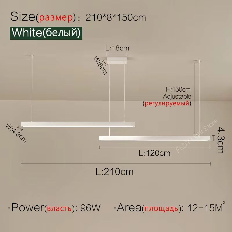 Nordic Modern LED Chandelier  Minimalist Dining Table  Kitchen Pendant Light For Home Or Office 22