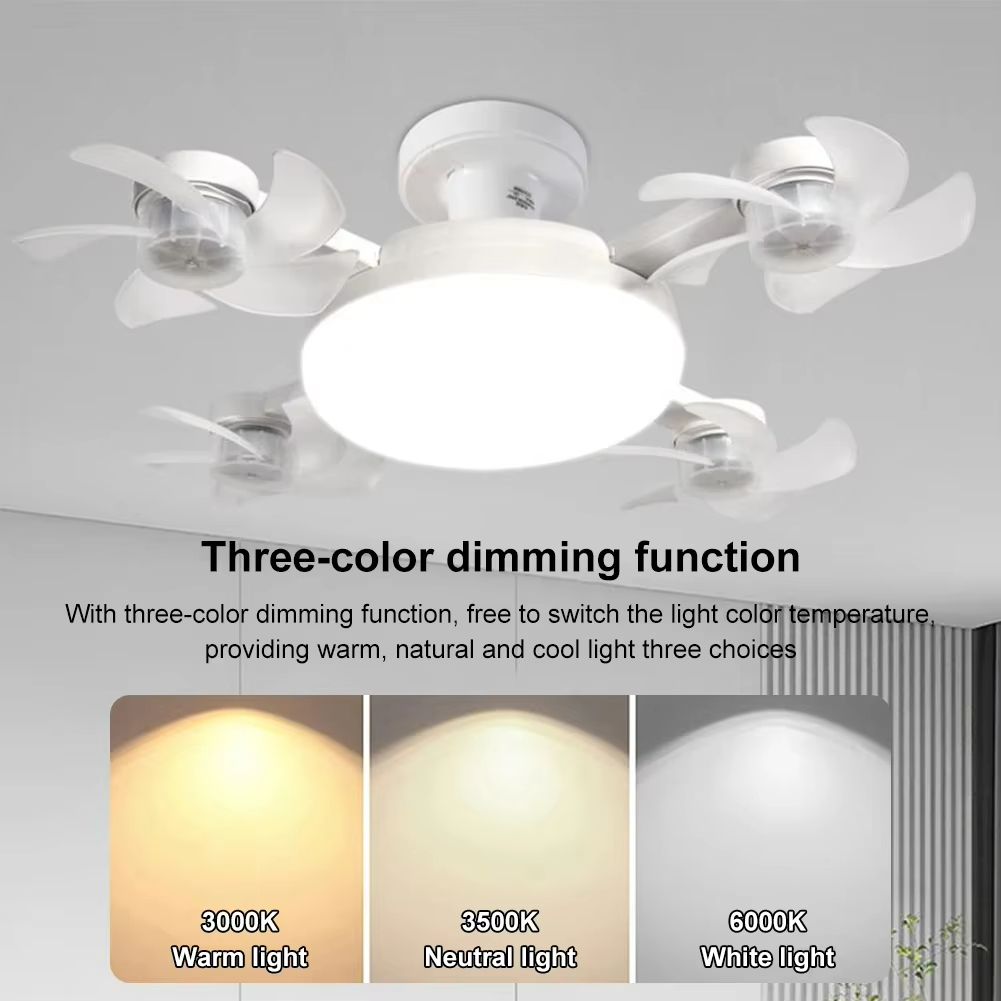 Smart Drone Fan Light Ceiling Lamp With Remote Control  2 In 1 Decorative LED And Quiet Fan 4