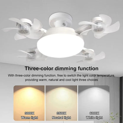 Smart Drone Fan Light Ceiling Lamp With Remote Control  2 In 1 Decorative LED And Quiet Fan 4