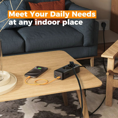 TESSAN 30W GaN Desk Power Strip With Surge Protection And USB C Ports 3