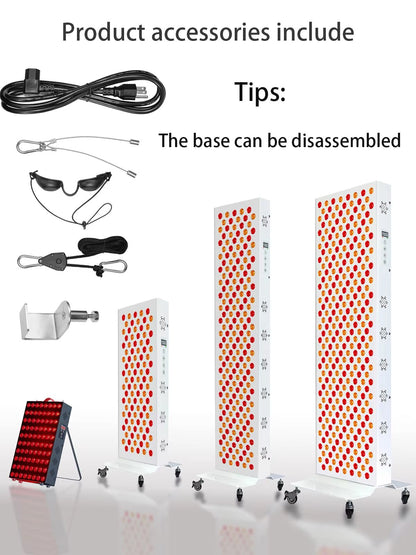 Dual Chip Red  Infrared Light Therapy Panel  630nm 660nm 810nm 850nm LED Treatment For Face  Body W 2