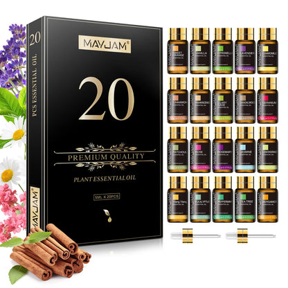 MAYJAM 20PCS Essential Oils Gift Set  Aromatherapy Oils For Diffuser Candle Making  Home Relaxation 1