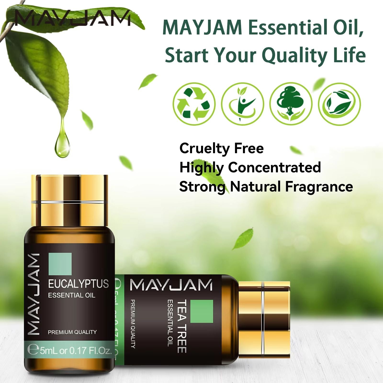 MAYJAM 20PCS Essential Oils Gift Set  Aromatherapy Oils For Diffuser Candle Making  Home Relaxation 3