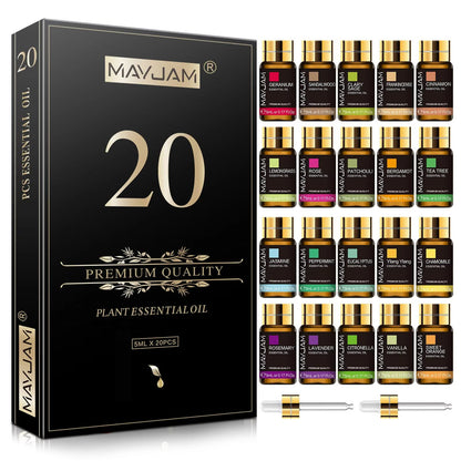 MAYJAM 20PCS Essential Oils Gift Set  Aromatherapy Oils For Diffuser Candle Making  Home Relaxation 6