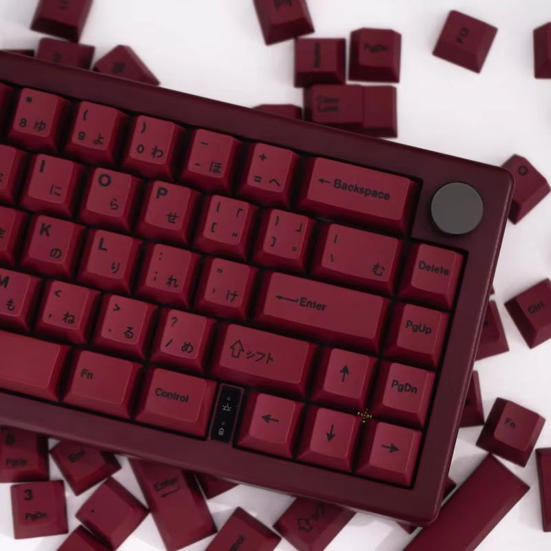GMK Minimalist Red 140Key Keycap Set  Cherry Profile Japanese PBT DyeSub Keycaps For MX Mechanical  2