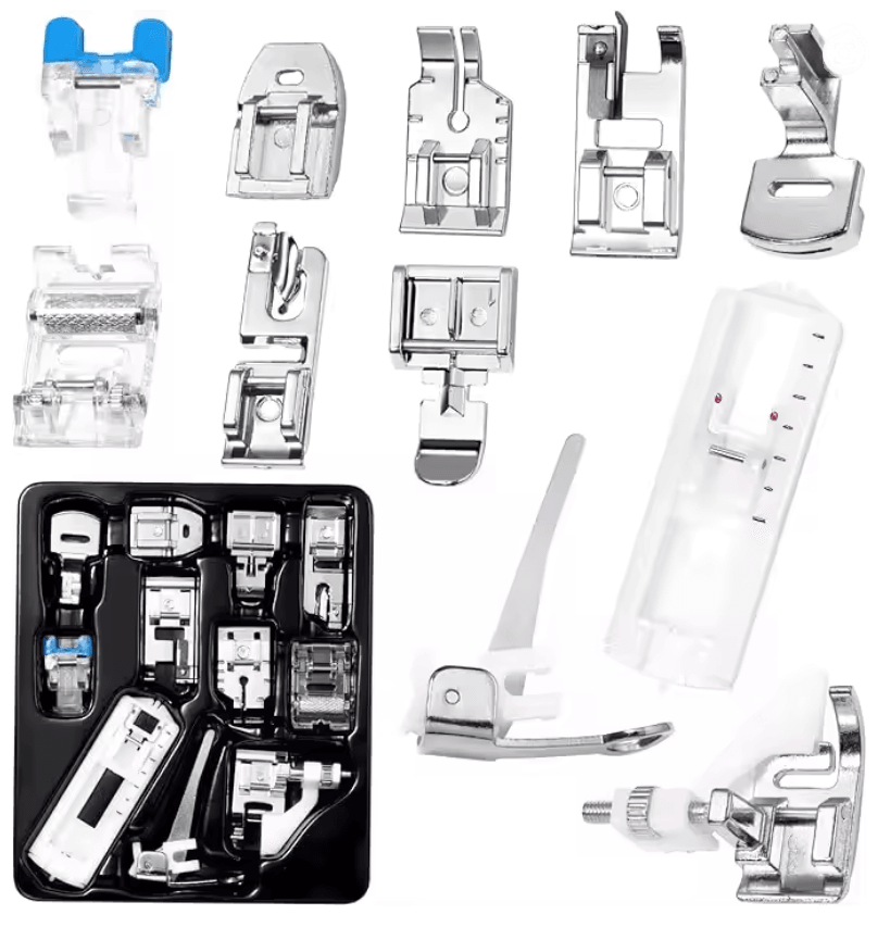 Multi Function Household Sewing Machine With Presser Foot Set And Lock Edge Feature 3
