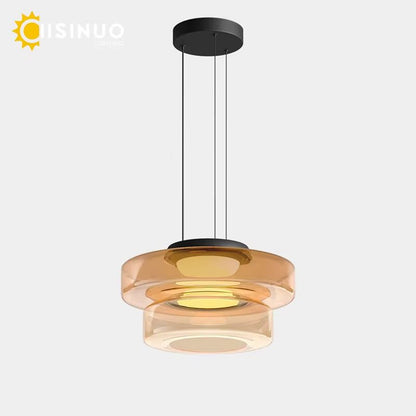 Luxury LED Glass Pendant Light  Adjustable Hanging Chandelier For Kitchen Island Living Room Bedroo 3