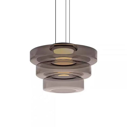 Luxury LED Glass Pendant Light  Adjustable Hanging Chandelier For Kitchen Island Living Room Bedroo 5