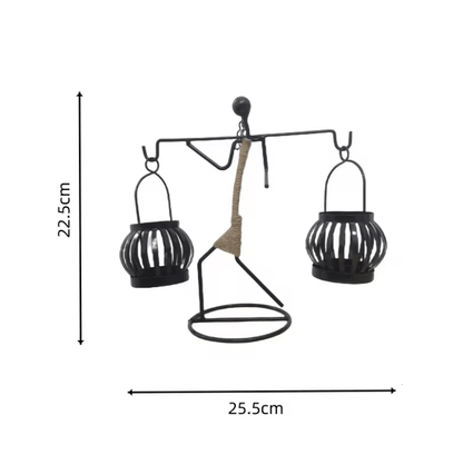 Nordic Abstract Metal Candle Holder Sculpture For Modern Home Decor 5