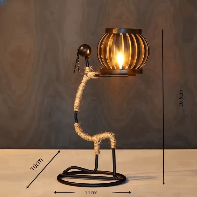Nordic Abstract Metal Candle Holder Sculpture For Modern Home Decor 7