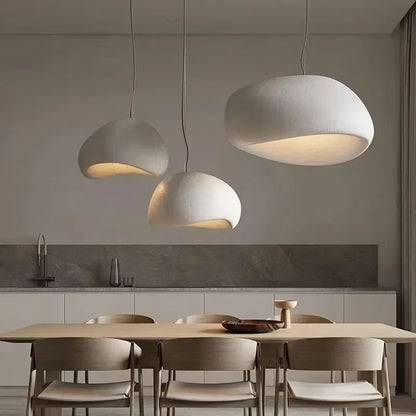 Nordic WabiSabi Pendant Light  Minimalist E27 LED Hanging Lamp For Dining Room Bedroom  Loft Interi 1