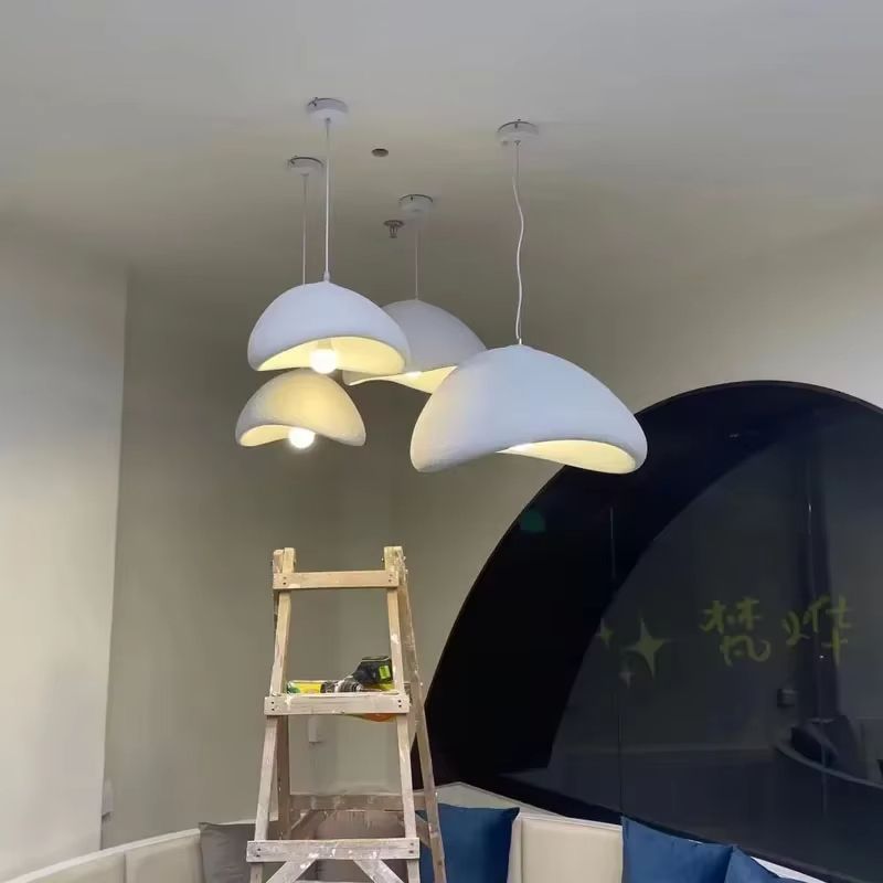 Nordic WabiSabi Pendant Light  Minimalist E27 LED Hanging Lamp For Dining Room Bedroom  Loft Interi 4