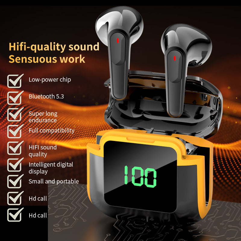 TWS Wireless Bluetooth 53 Earbuds With Mic Touch Control HD Stereo Sound Noise Cancelling Headphone 1