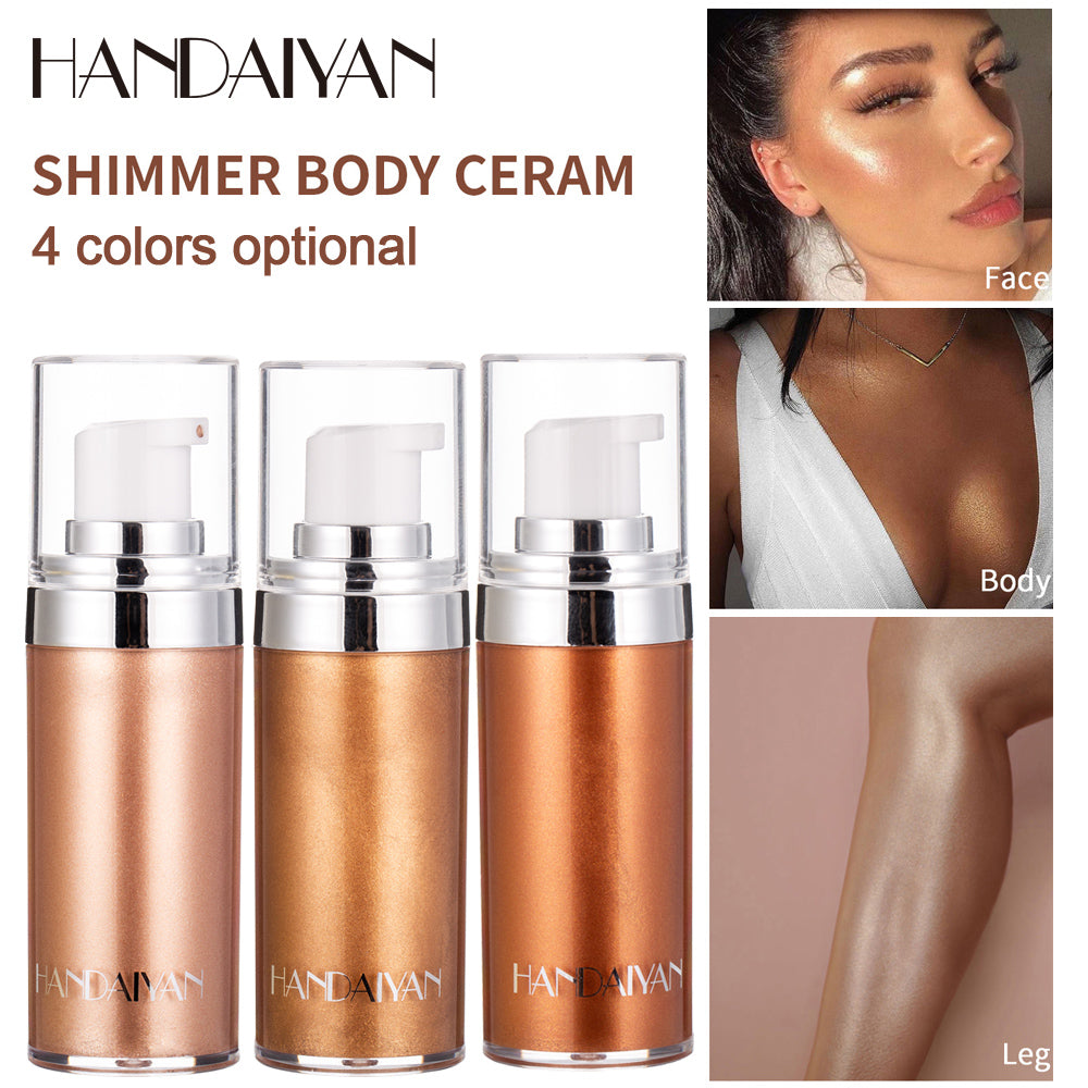 Face Highlighter Lotion Summer Beach Sexy Full Body Glow Waterproof Body Highlighter Shimmer Skin I 1