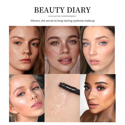 Clear Eyebrow Setting Gel, Waterproof Sweatproof Brow Coat, Long Lasting Non Fading Brow Grooming Serum