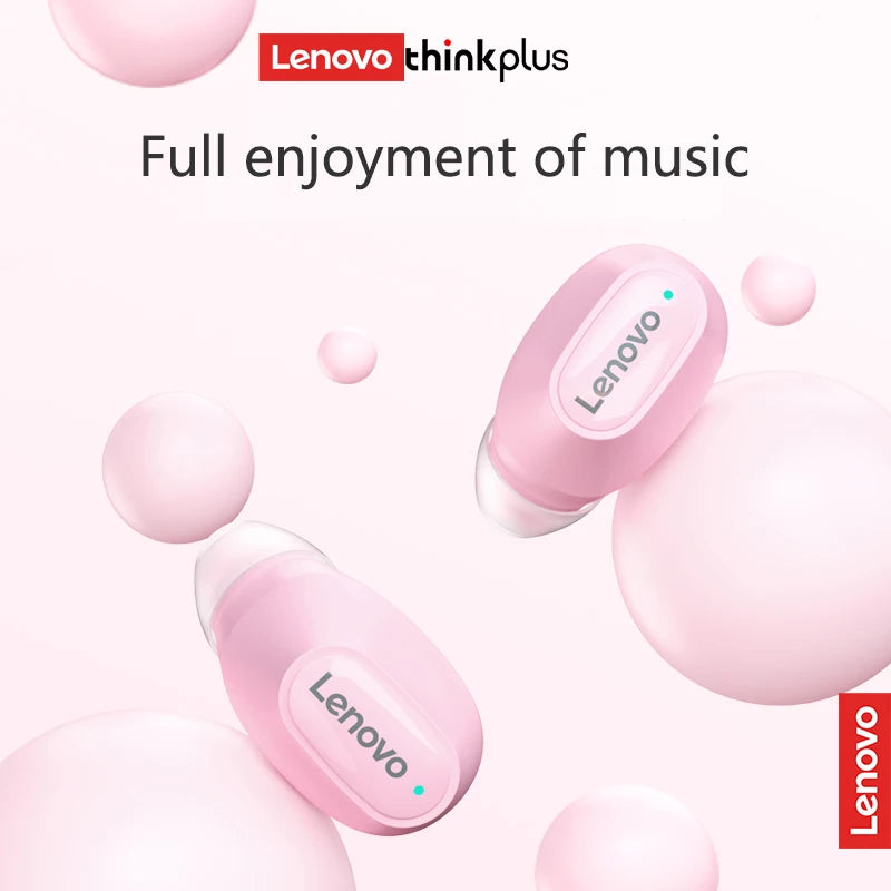 Lenovo TWS Bluetooth Earphones, Mini Wireless In Ear Headphones, Music Game Noise Cancelling Earbuds