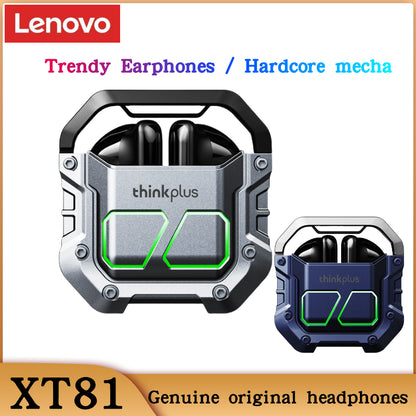 Lenovo Wireless Headphones TWS 5.3 Bluetooth Earphones, HIFI Stereo Gaming Earbuds, Noise Cancelling Sports Headset