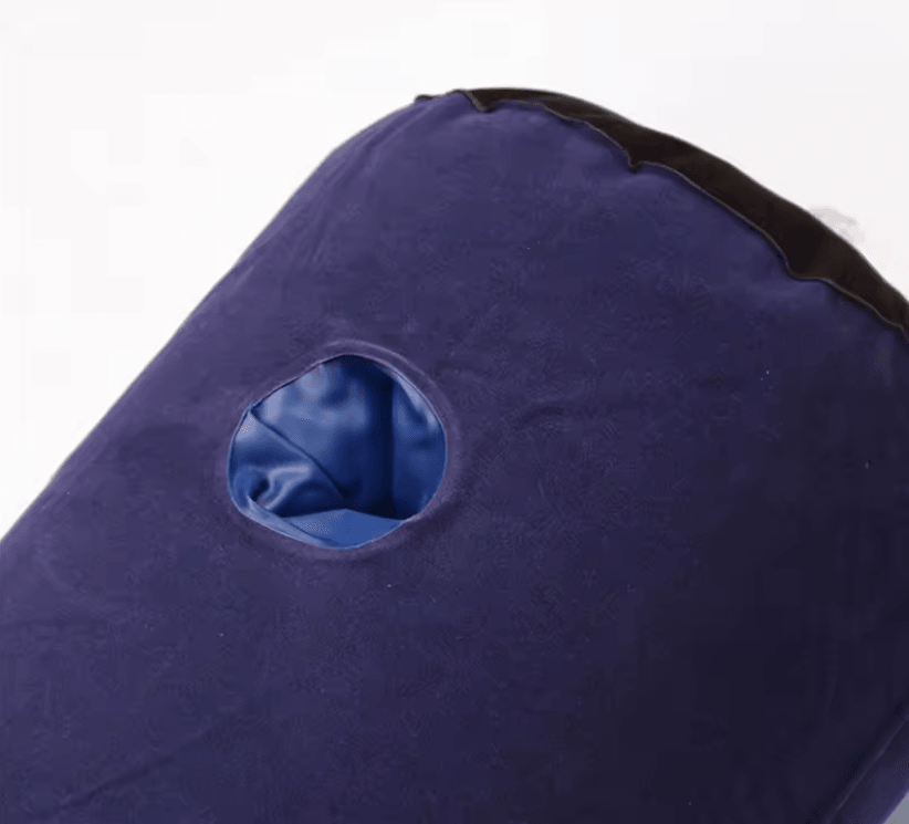 Inflatable Position Support Pillow For Couples With Half Moon Design 2