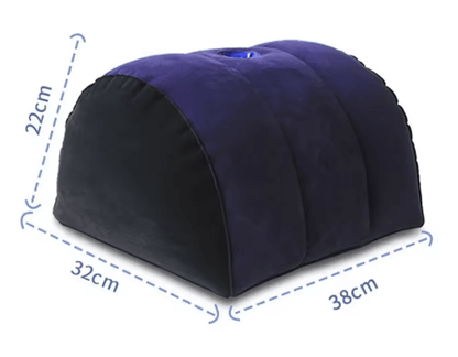 Inflatable Position Support Pillow For Couples With Half Moon Design 4