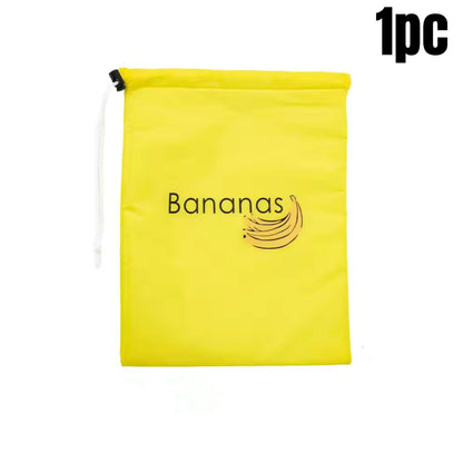 Durable Yellow Banana Storage Bags Insulated Fruit  Vegetable FreshKeep Bundle With Pocket Drawstri 6