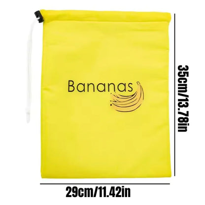 Durable Yellow Banana Storage Bags Insulated Fruit  Vegetable FreshKeep Bundle With Pocket Drawstri 5