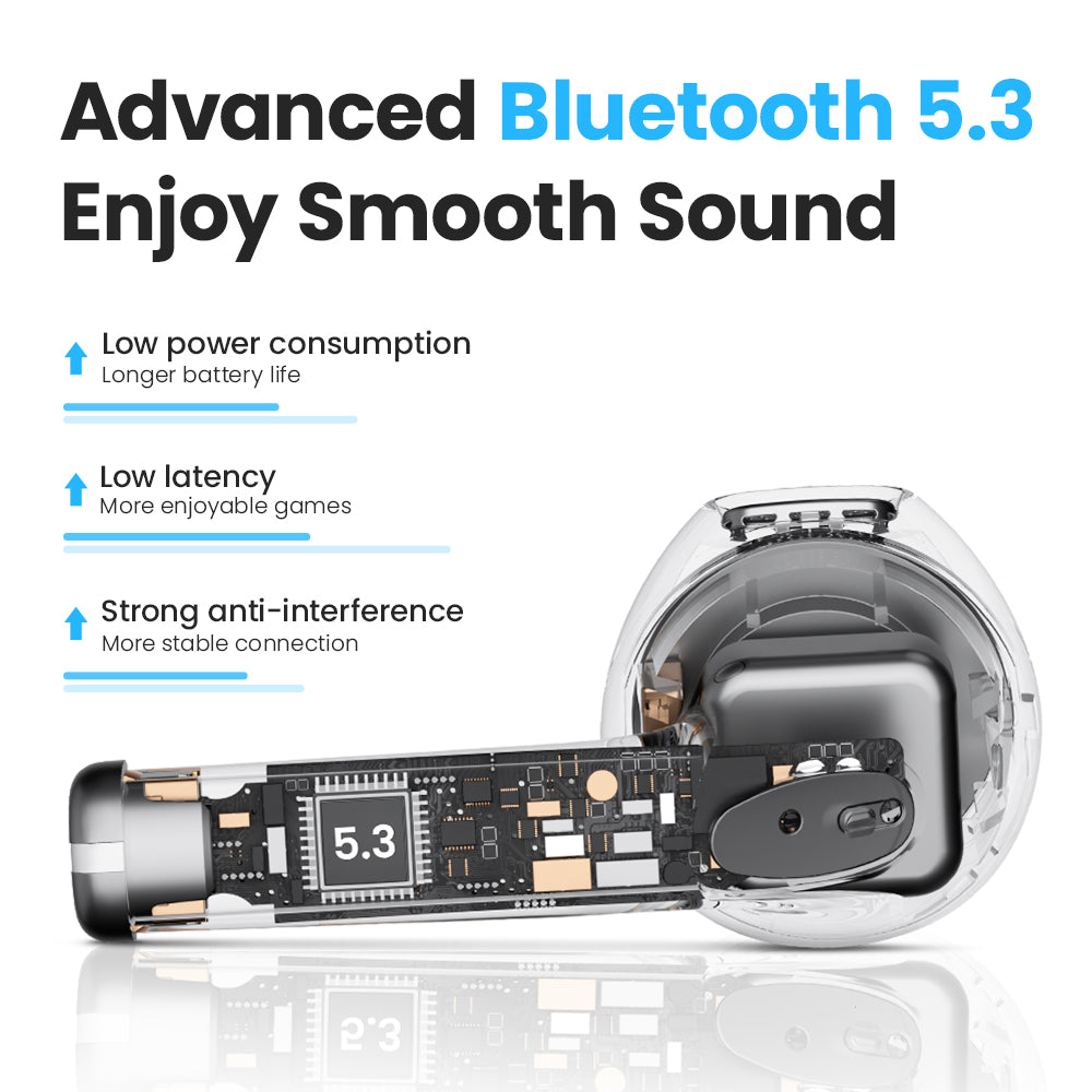 HAYLOU Neo TWS Bluetooth Earphones, Lightweight Wireless Earbuds, Low Latency, 20H Battery Life