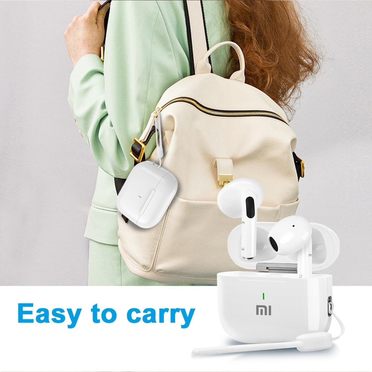 XIAOMI Bluetooth In-Ear Earbud Headset, HiFi Stereo Sport Earphones with Mic, Original Wireless Game Headphone Lanyard