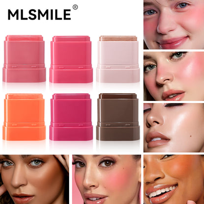2in1 Flat Tube Fruit Blush  Lipstick Stick Easy To Apply Highlighter  Contour MultiUse Lip  Cheek M 2