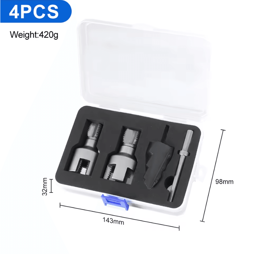 Hex Shank Pipe Threading Tool Set For PVC PPR And Water Pipes 3