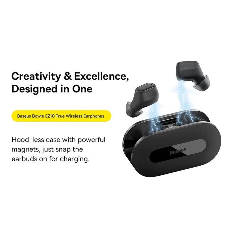 Baseus Bowie TWS Earphone Bluetooth 5.3, Wireless Sports Headset, Fast Charge Mini in Ear Earbuds