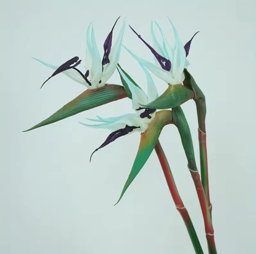 Artificial Bird Of Paradise Flowers With Long Stems For Tropical Home And Party Decor 4