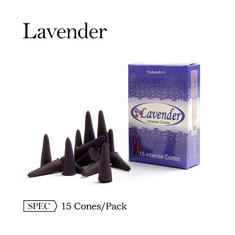 Mahendra Incense Cones Sandalwood Lavender Vanilla Aromatherapy Cones For Air Purification  Relaxat 6