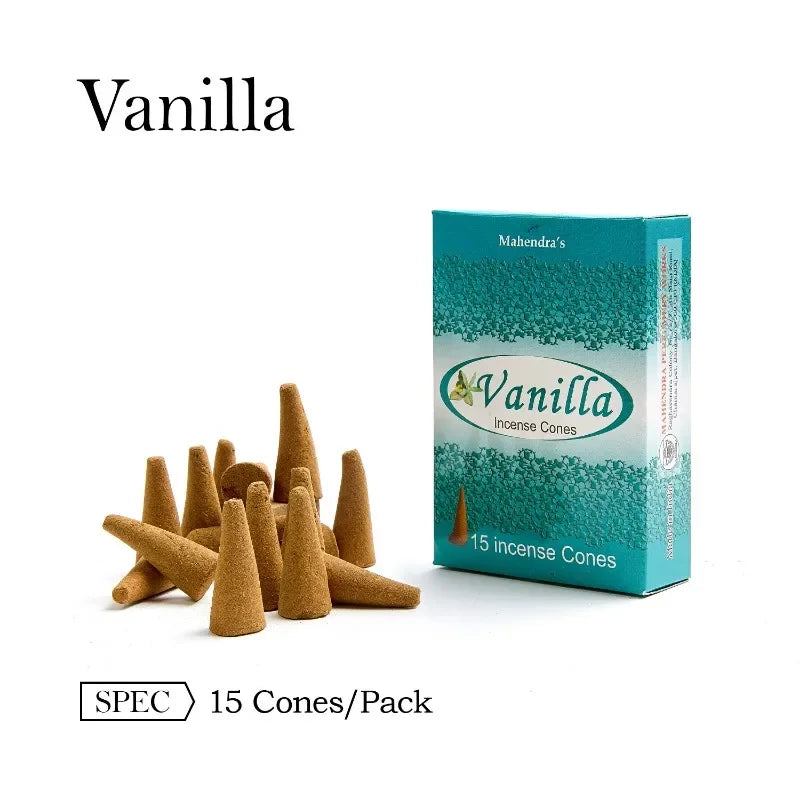 Mahendra Incense Cones Sandalwood Lavender Vanilla Aromatherapy Cones For Air Purification  Relaxat 7