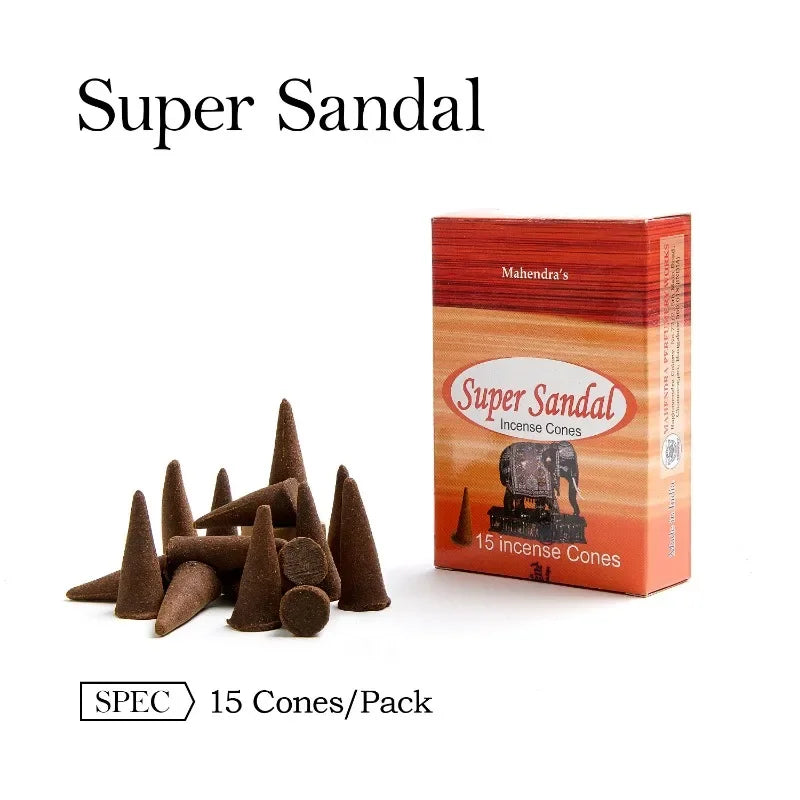 Mahendra Incense Cones Sandalwood Lavender Vanilla Aromatherapy Cones For Air Purification  Relaxat 11