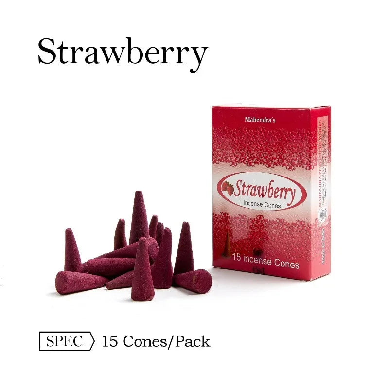 Mahendra Incense Cones Sandalwood Lavender Vanilla Aromatherapy Cones For Air Purification  Relaxat 15
