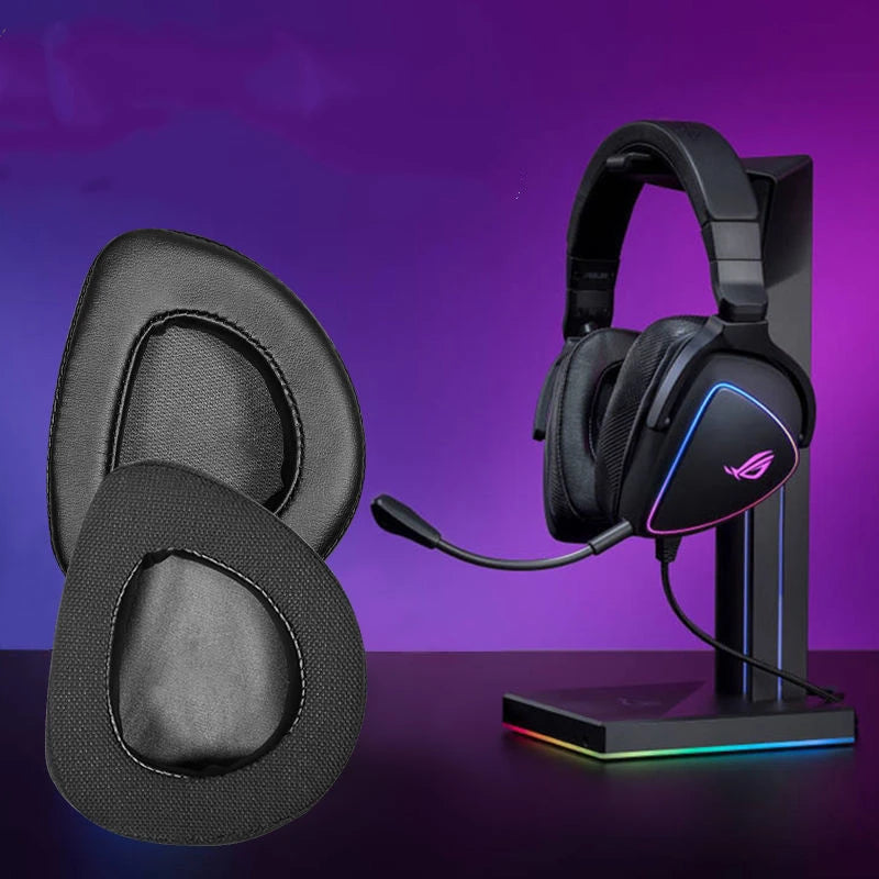 Replacement EarPads for ASUS ROG Delta USB C Gaming Headset, Soft Cushion Ear Sleeve, Channel Earmuffs Pair