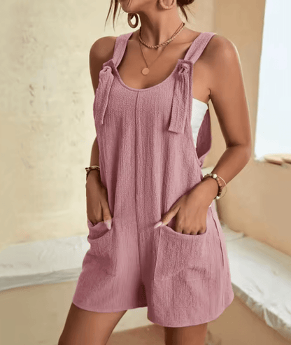 Womens Sleeveless Casual Summer Jumpsuit With Pockets For Street And Office Wear 1
