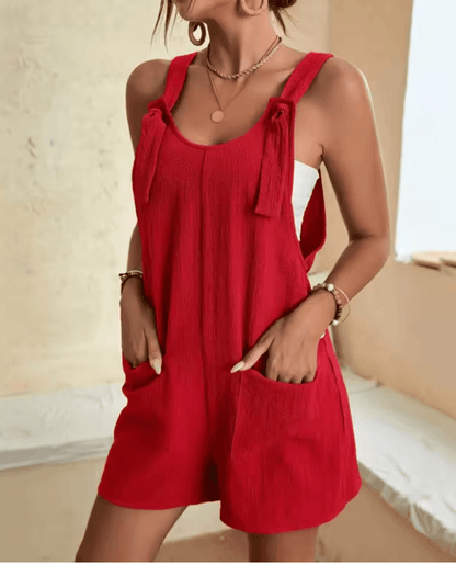 Womens Sleeveless Casual Summer Jumpsuit With Pockets For Street And Office Wear 2