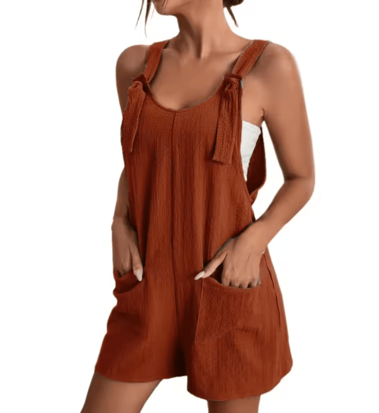 Womens Sleeveless Casual Summer Jumpsuit With Pockets For Street And Office Wear 6