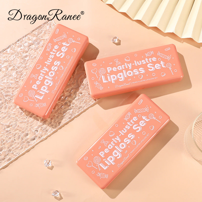 Orange Water Sample Lip Glaze Lipstick Set Moisturizing Vibrant Lip Gloss Lip Gloss Dye Lipstick Gi 3