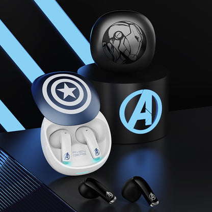 Disney Vintage Wireless Bluetooth Earphones, TWS Headphones, Noise Cancelling Earbuds with Microphone