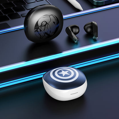 Disney Vintage Wireless Bluetooth Earphones, TWS Headphones, Noise Cancelling Earbuds with Microphone