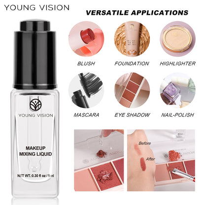 Professional Cosmetic Mixture Essence Liquid Cream Powder Eyeliner Blusher Diluent Nail Polish Eye  1