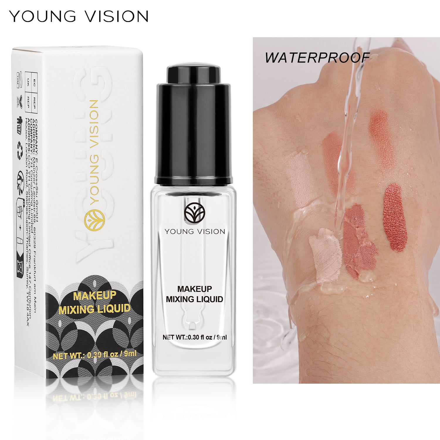 Professional Cosmetic Mixture Essence Liquid, Cream Powder Eyeliner, Blusher Diluent, Nail Polish, Eye Shadow Coloring