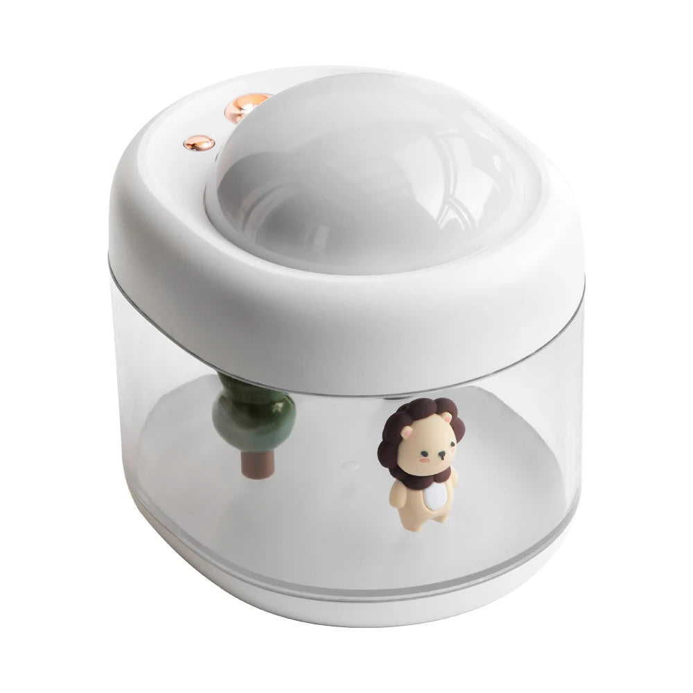 Portable Projection Lamp  Wireless Air Humidifier USB Rechargeable Colorful Night Light Purifying F 7
