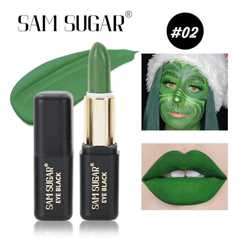 Halloween Dark Lip Glaze Matte Waterproof Lipstick LongLasting NonStick Formula Olive Green Shades  8